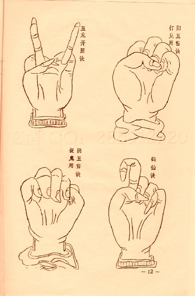 符咒类古籍《增补百决全图》