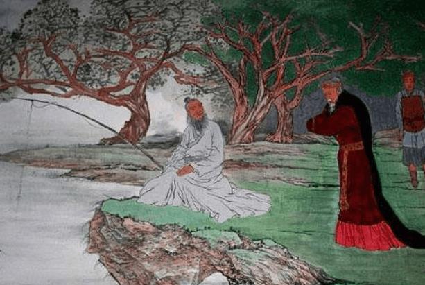 姜太公用没有鱼饵的鱼竿钓周文王，文王拉车800步，这是天意吗？