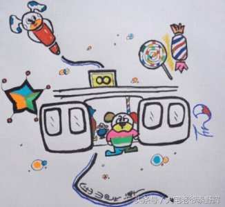 ​「原创」灵异小故事 金山异谭 之 地铁(自画插图)